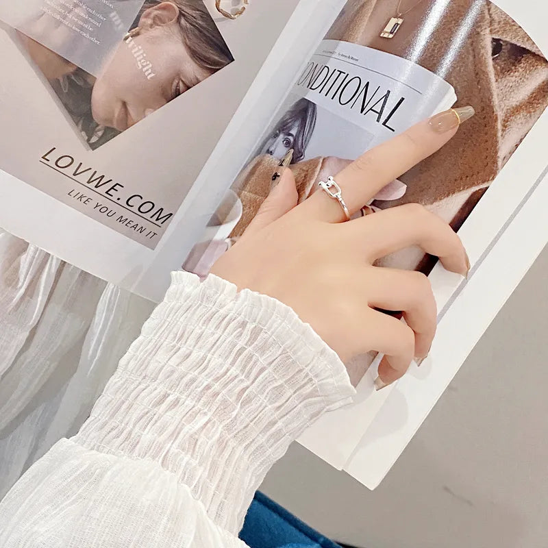 Anillo Abierto Plata De Ley 925