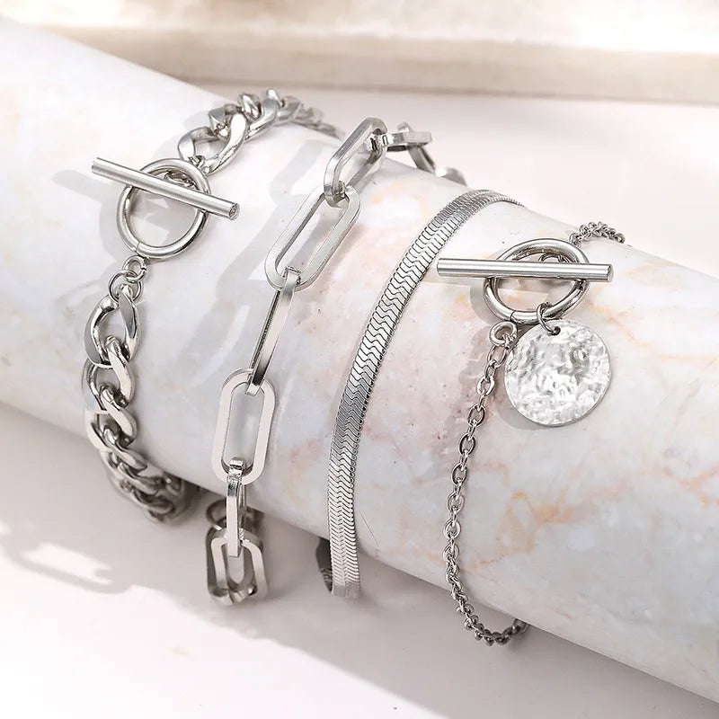 Set Pulseras Acero Inoxidable
