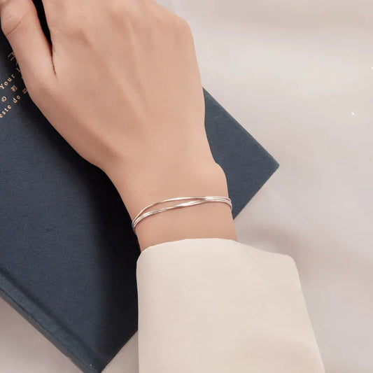 Pulsera Triple Plata 925