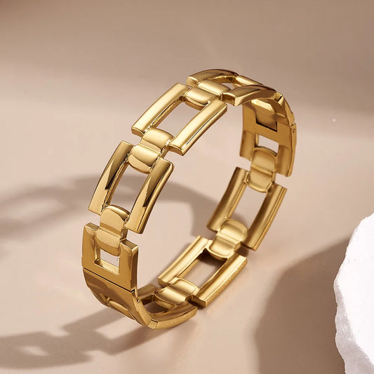 Pulsera Minimalista Rectangular Acero Inoxidable