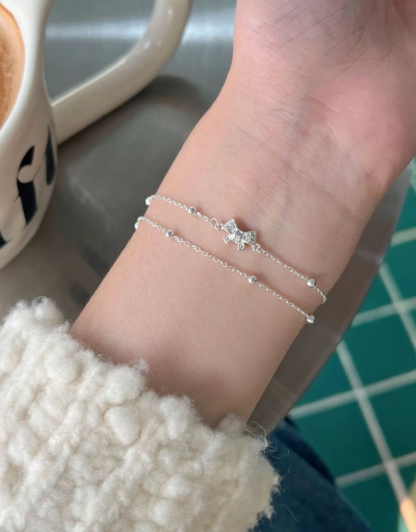 Pulsera Moño Plata 925