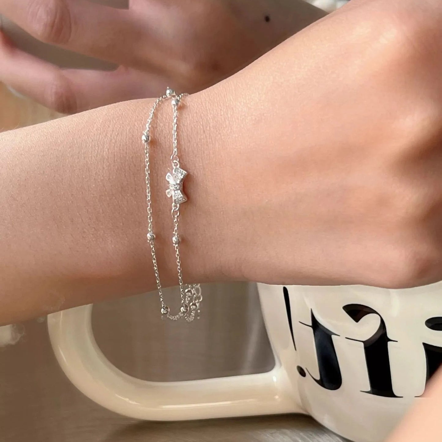 Pulsera Moño Plata 925