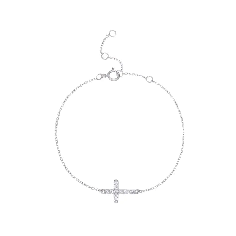 Pulsera Cruz Plata 925