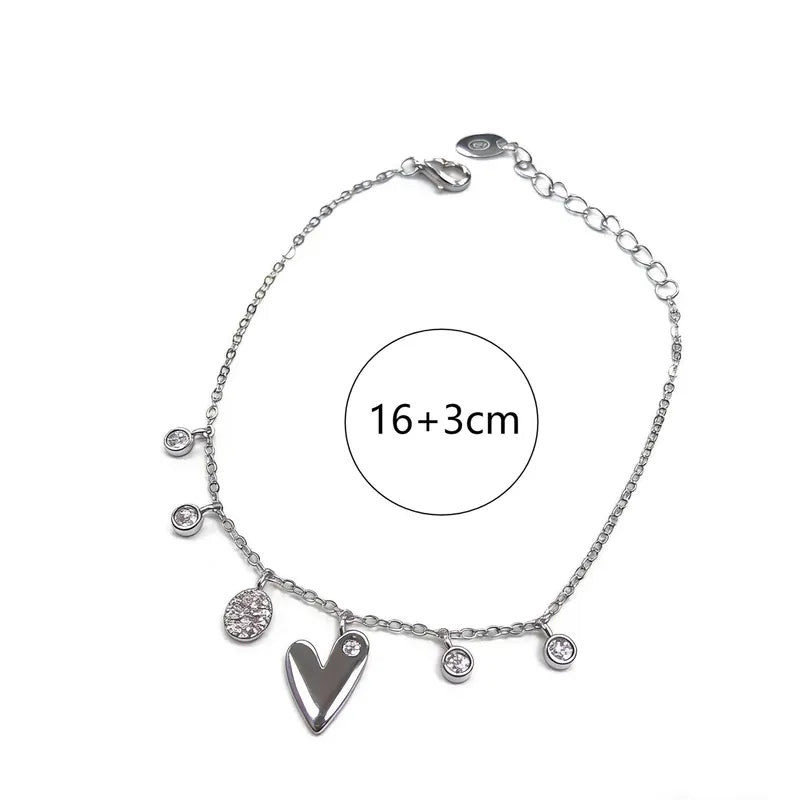 Pulsera Corazón Plata 925