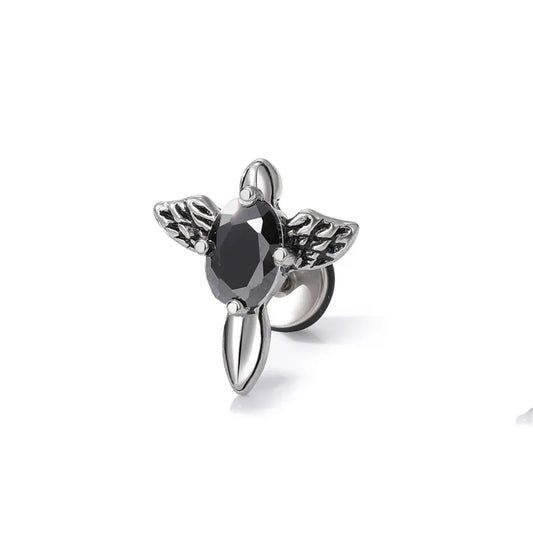 Arete Punk Alas Acero Inoxidable
