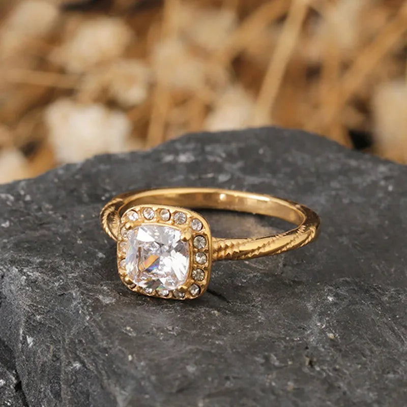 Anillo Cuadrado Acero Inoxidable