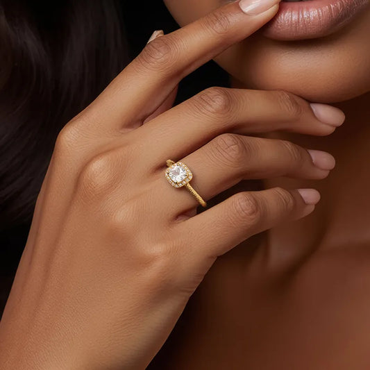 Anillo Cuadrado Acero Inoxidable