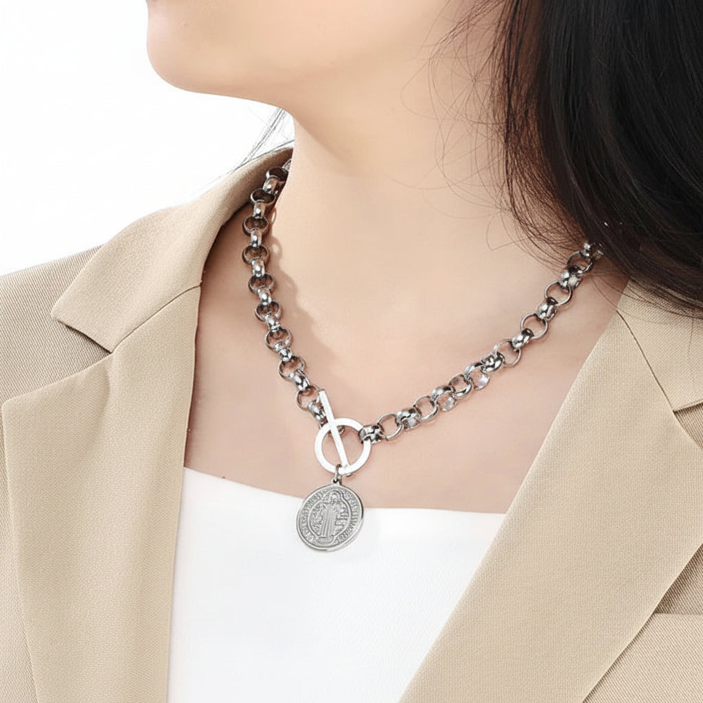 Collar San Benito Acero Inoxidable