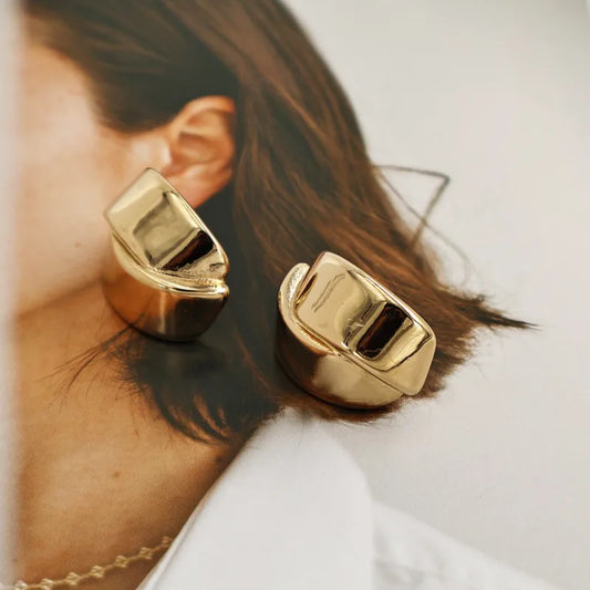 Aretes Dorado Acero Inoxidable