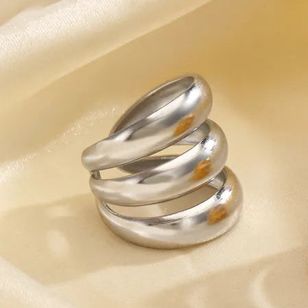 Anillo Líneas Acero Inoxidable