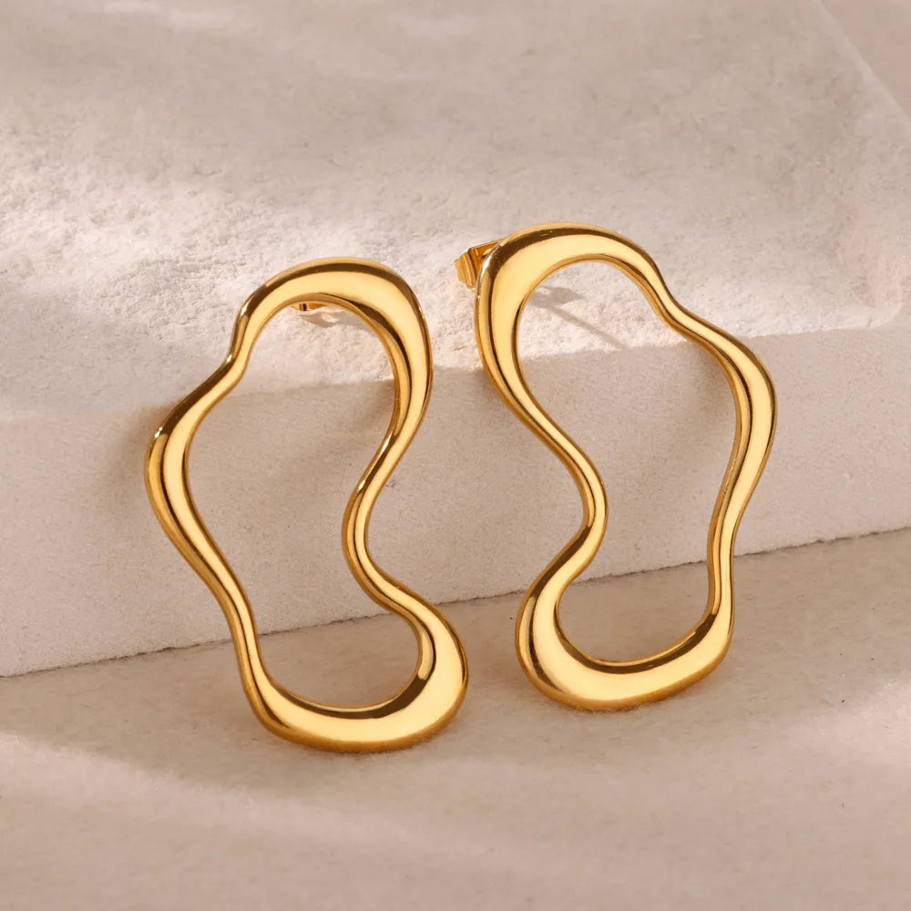 Aretes Irregular Acero Inoxidable