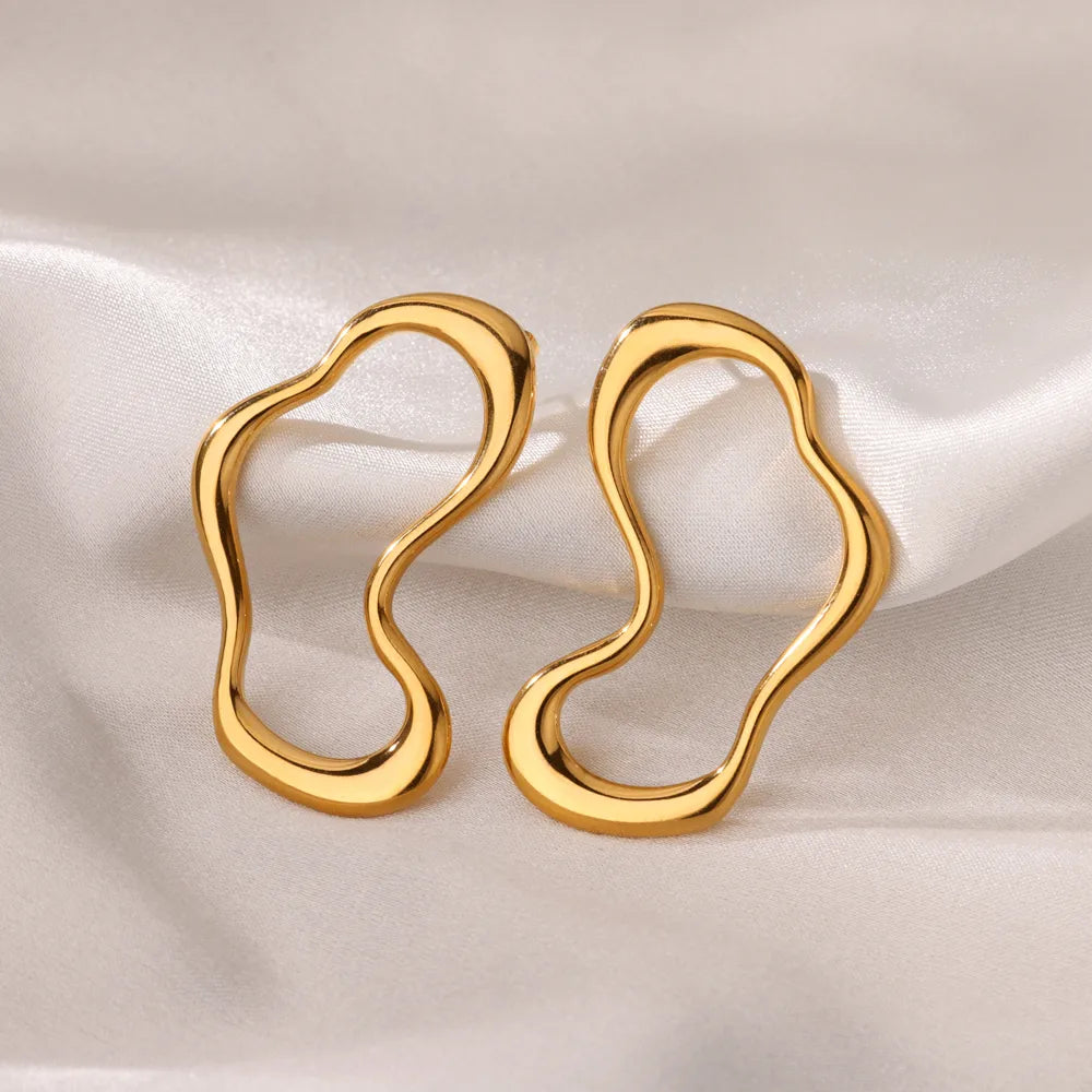 Aretes Irregular Acero Inoxidable