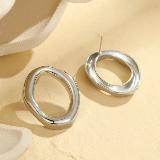 Aretes Huecos Acero Inoxidable