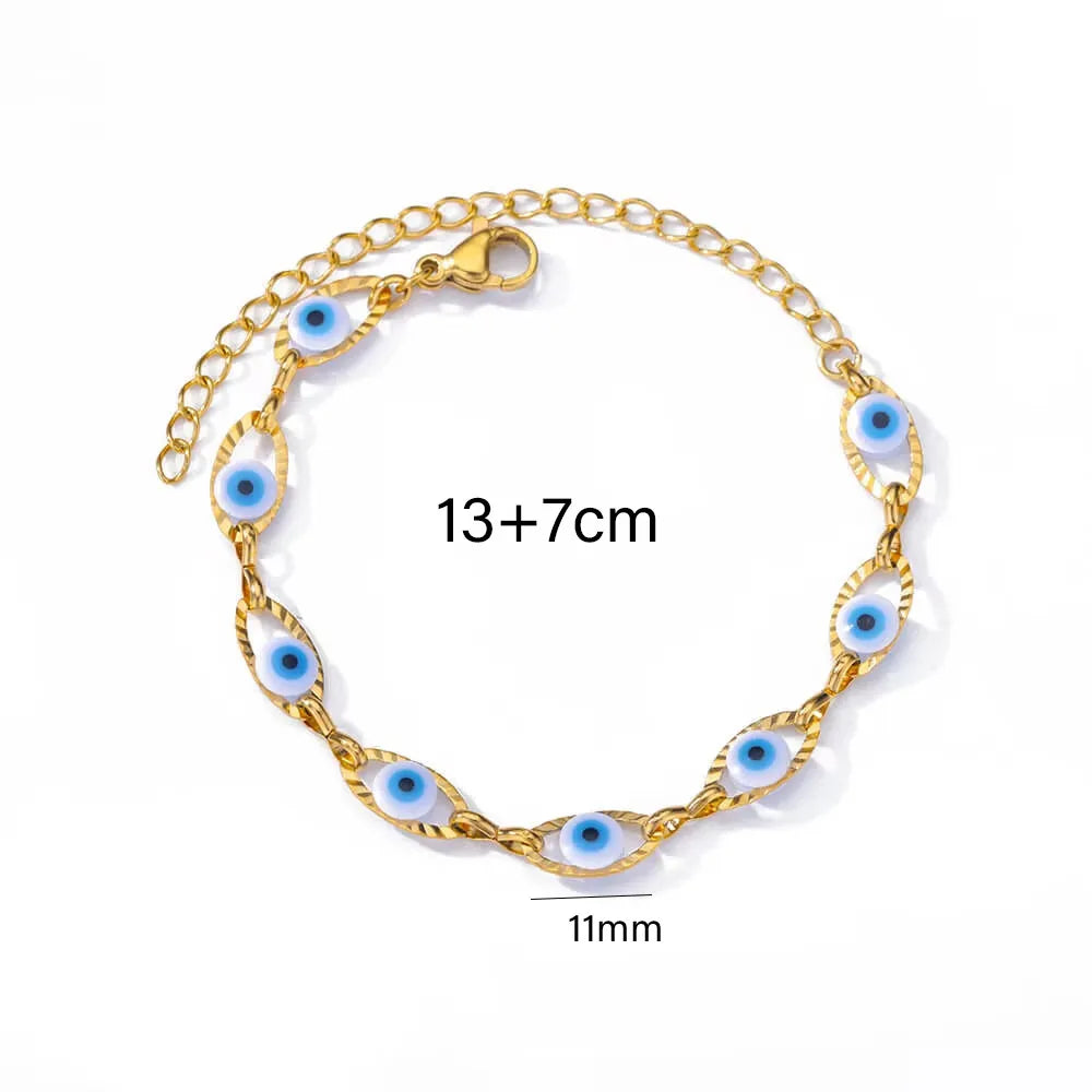 Pulsera Ojos Acero Inoxidable