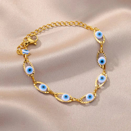 Pulsera Ojos Acero Inoxidable