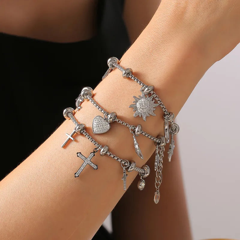 Pulsera Cruz Acero Inoxidable