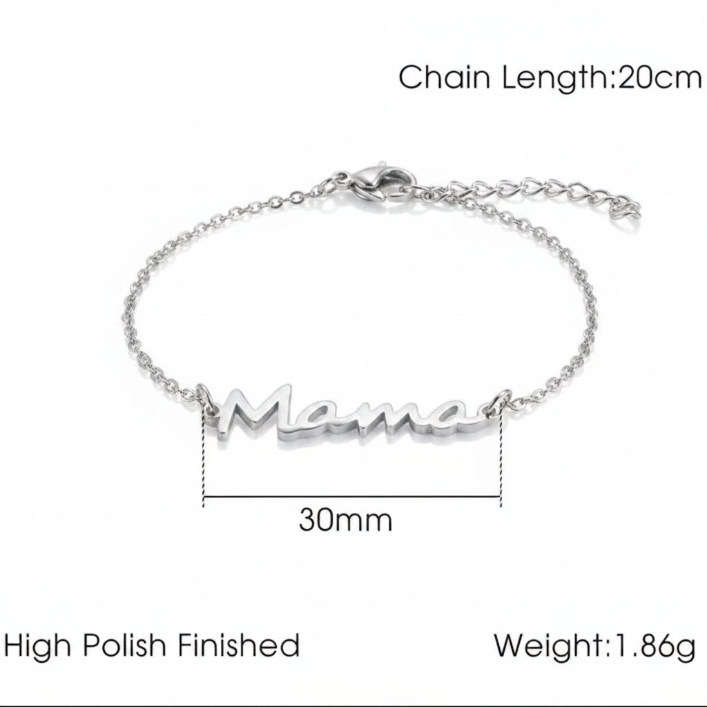Pulsera Mamá Acero Inoxidable