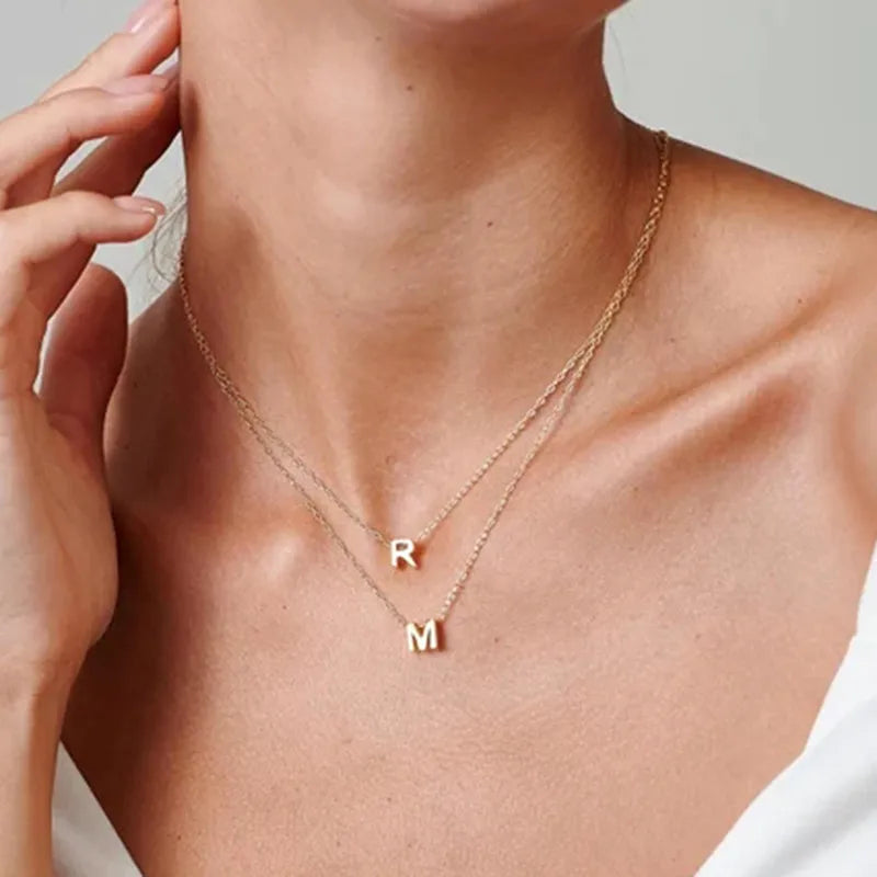 Collar Letra Acero Inoxidable