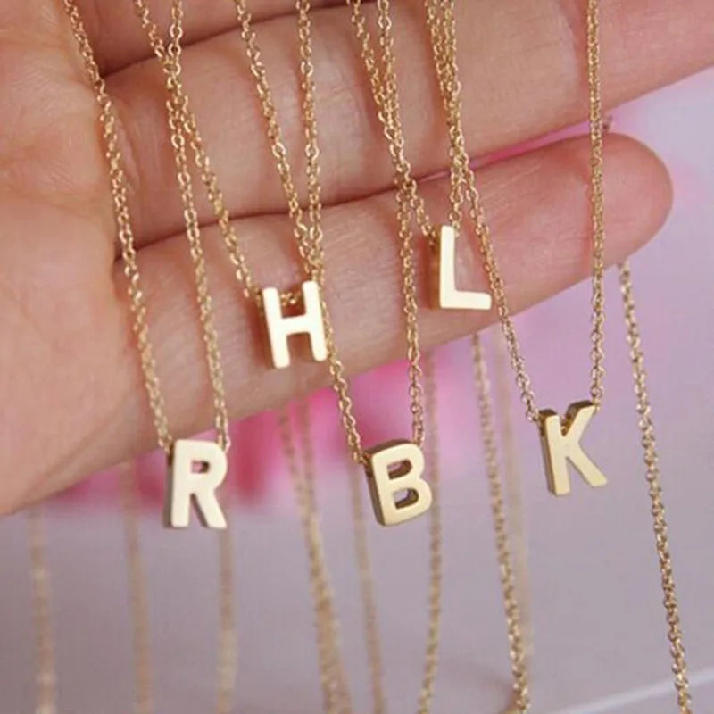Collar Letra Acero Inoxidable