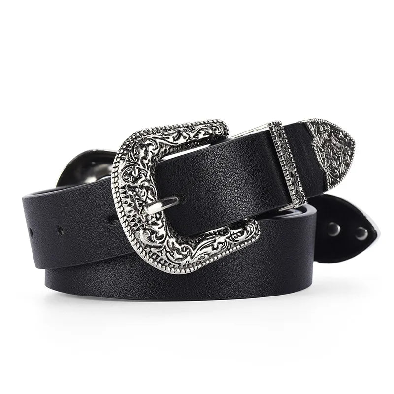 Cinto Hebilla Doble Negro