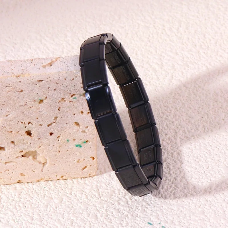 Pulsera Italiana Negra