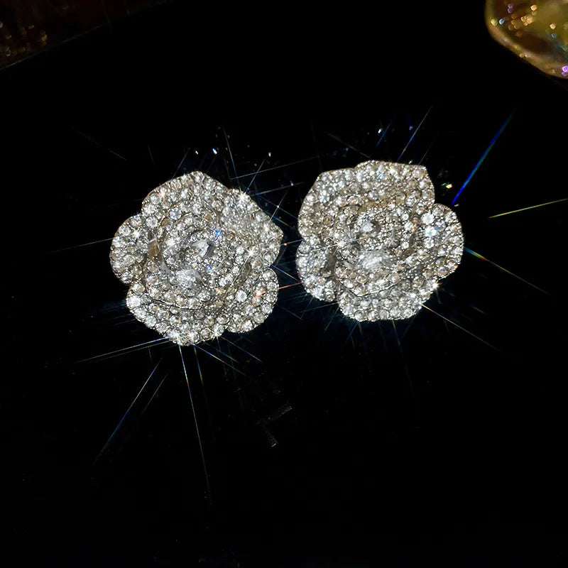 Aretes Flor Elegante Aleación