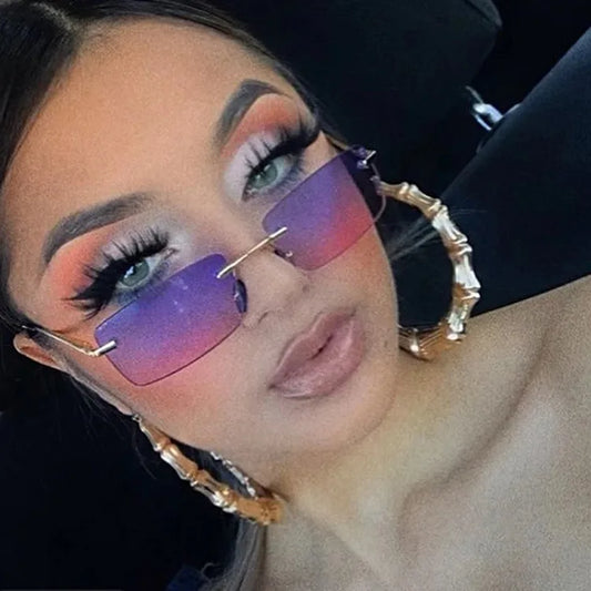 Gafas Sin Marco Rectangular