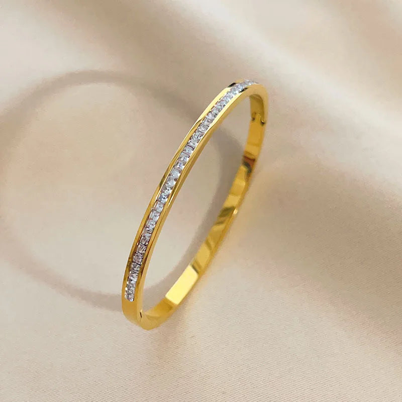 Pulsera Circón Acero Titanio