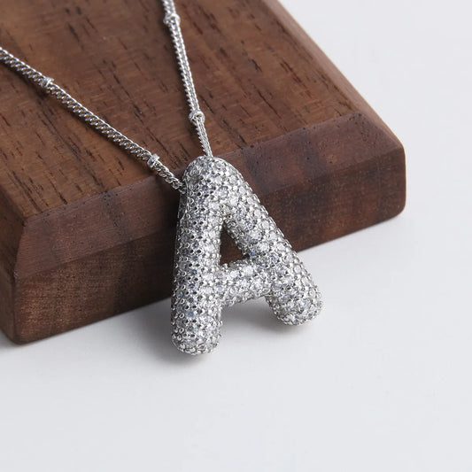 Collar Letra Acero Inoxidable
