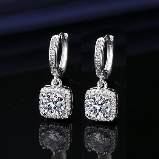 Aretes Circón Cuadrados