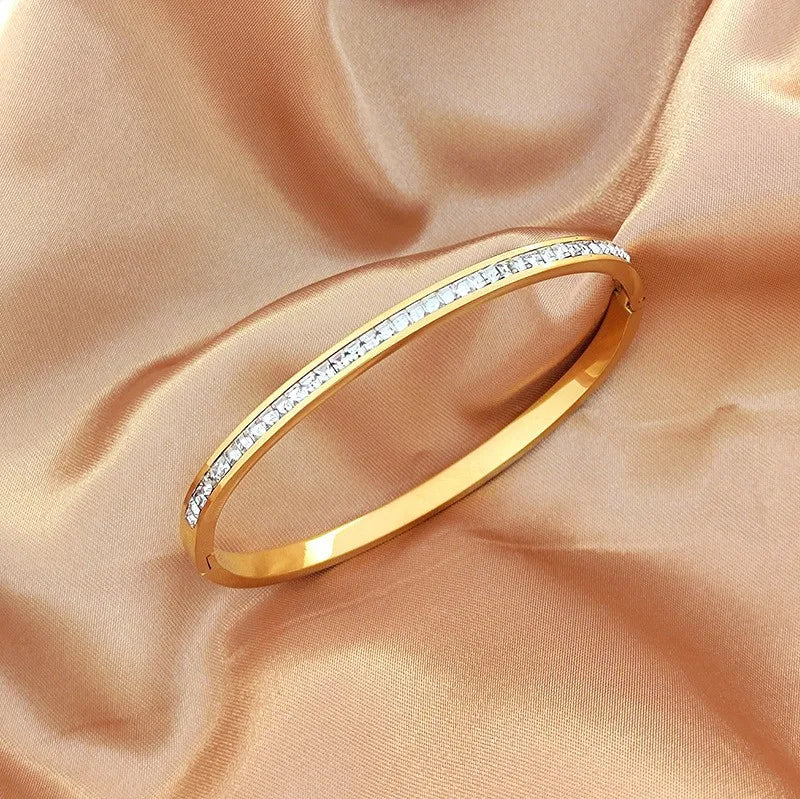 Pulsera Circón Acero Titanio