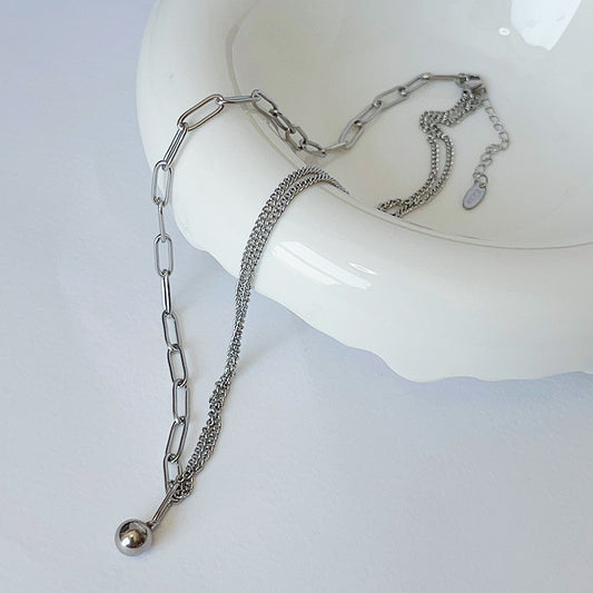 Collar Bola Acero Titanio