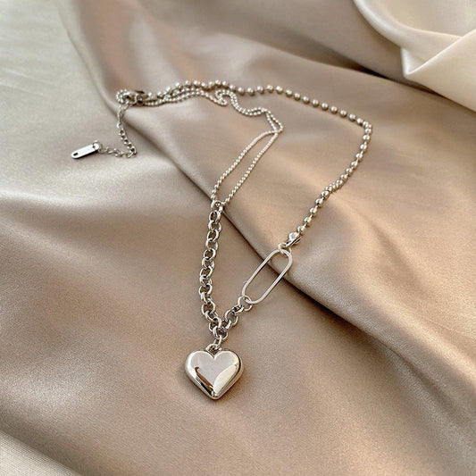 Collar Corazón Acero Titanio