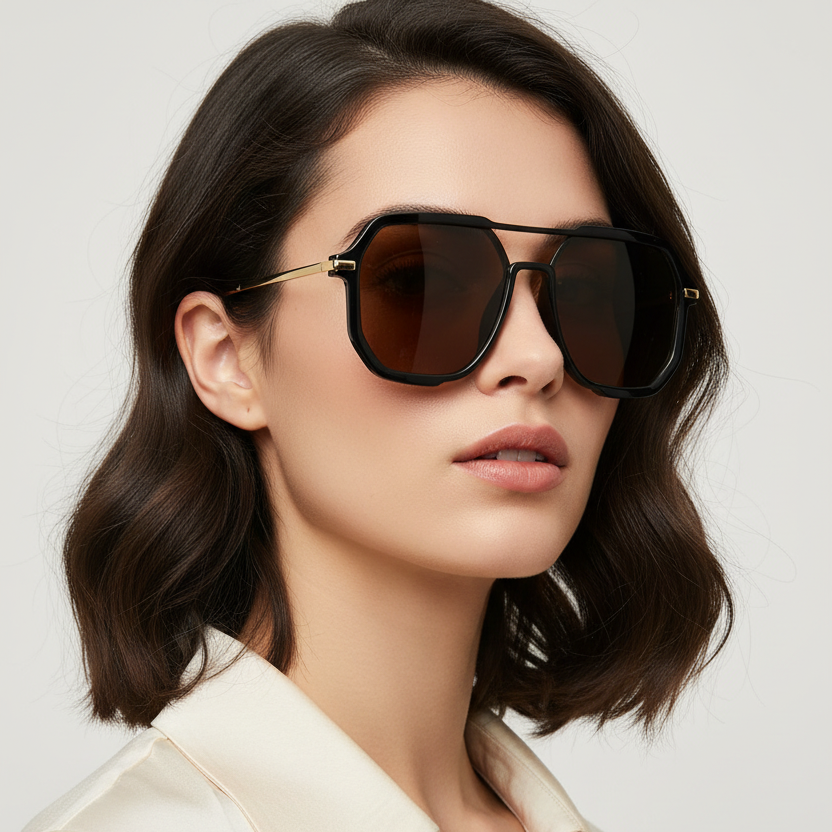 Gafas Sol Grandes Marco Negro