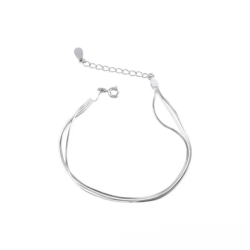 Pulsera Triple Plata 925