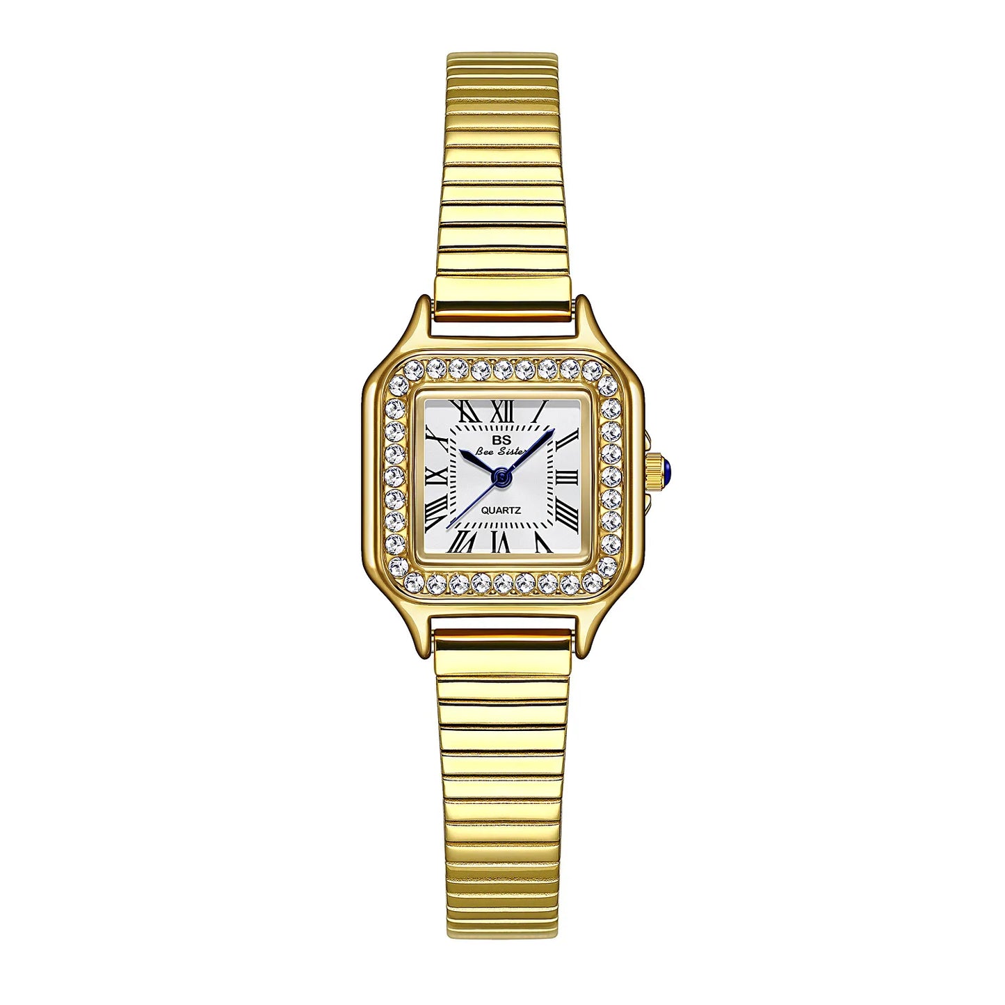 Reloj Lujo Dorado Acero Inoxidable