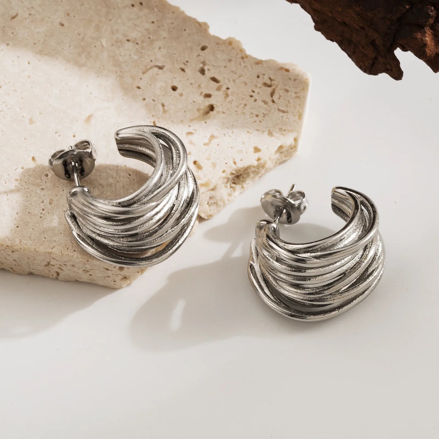 Aretes Forma C Acero Inoxidable