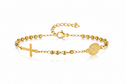 Pulsera Virgen María Acero Inoxidable