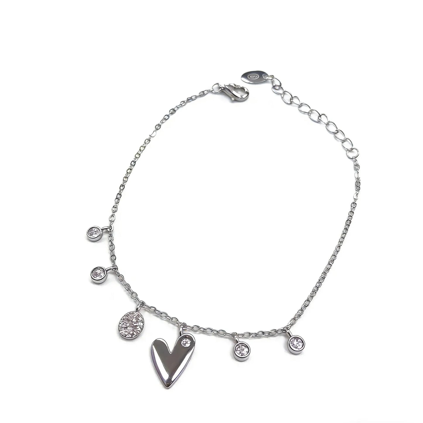 Pulsera Corazón Plata 925
