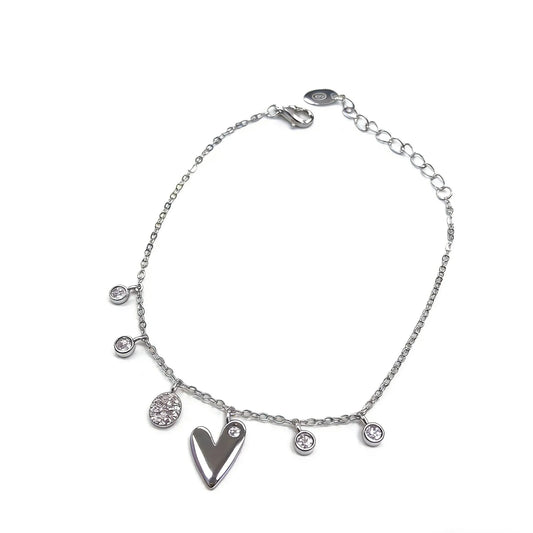 Pulsera Corazón Plata 925