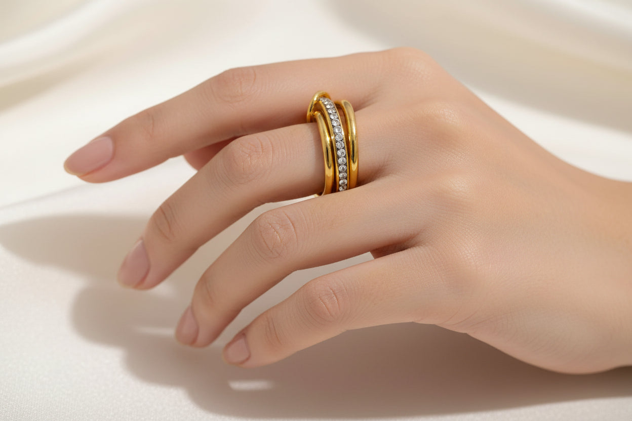 Anillo Triple Acero Inoxidable