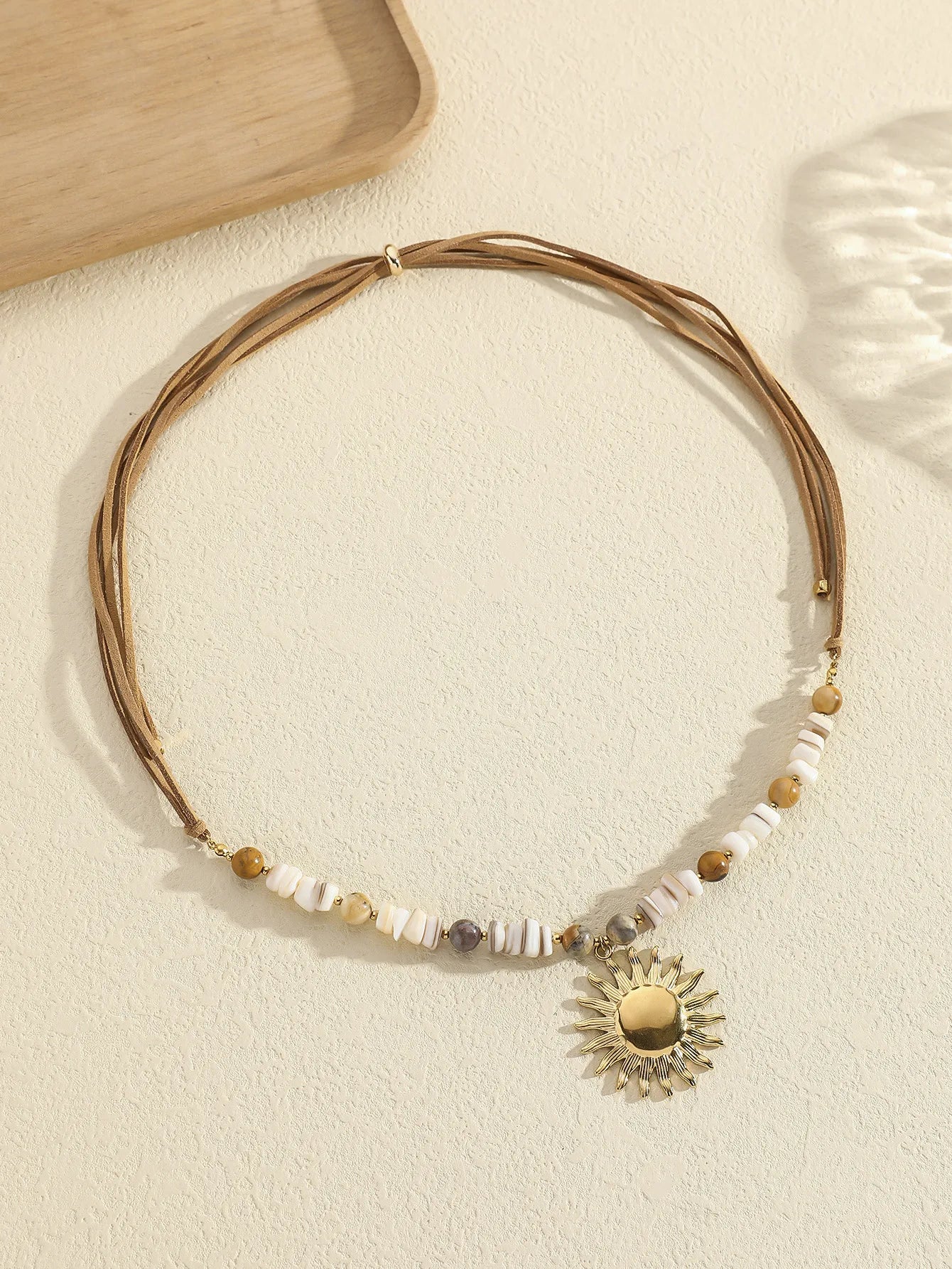 Collar Largo Sol Acero Titanio