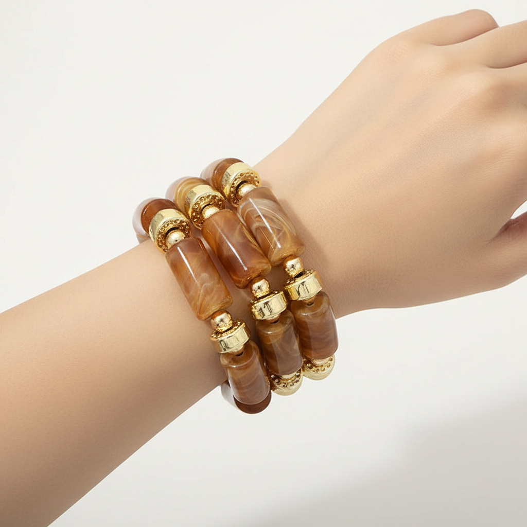 Pulsera Acrílico Exagerada Elástica