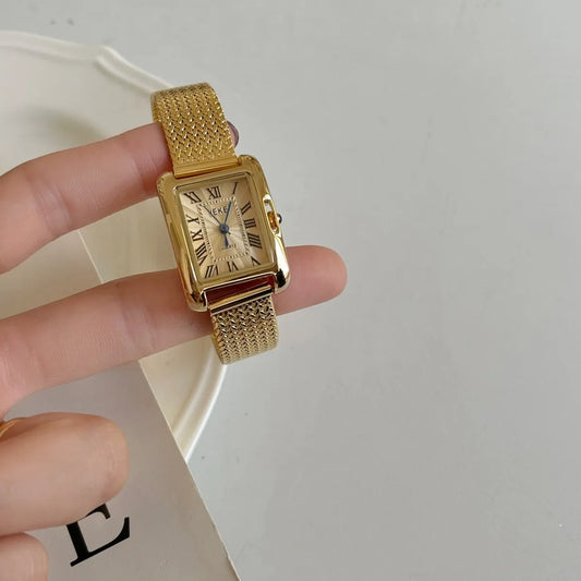 Reloj Dorado Cuarzo