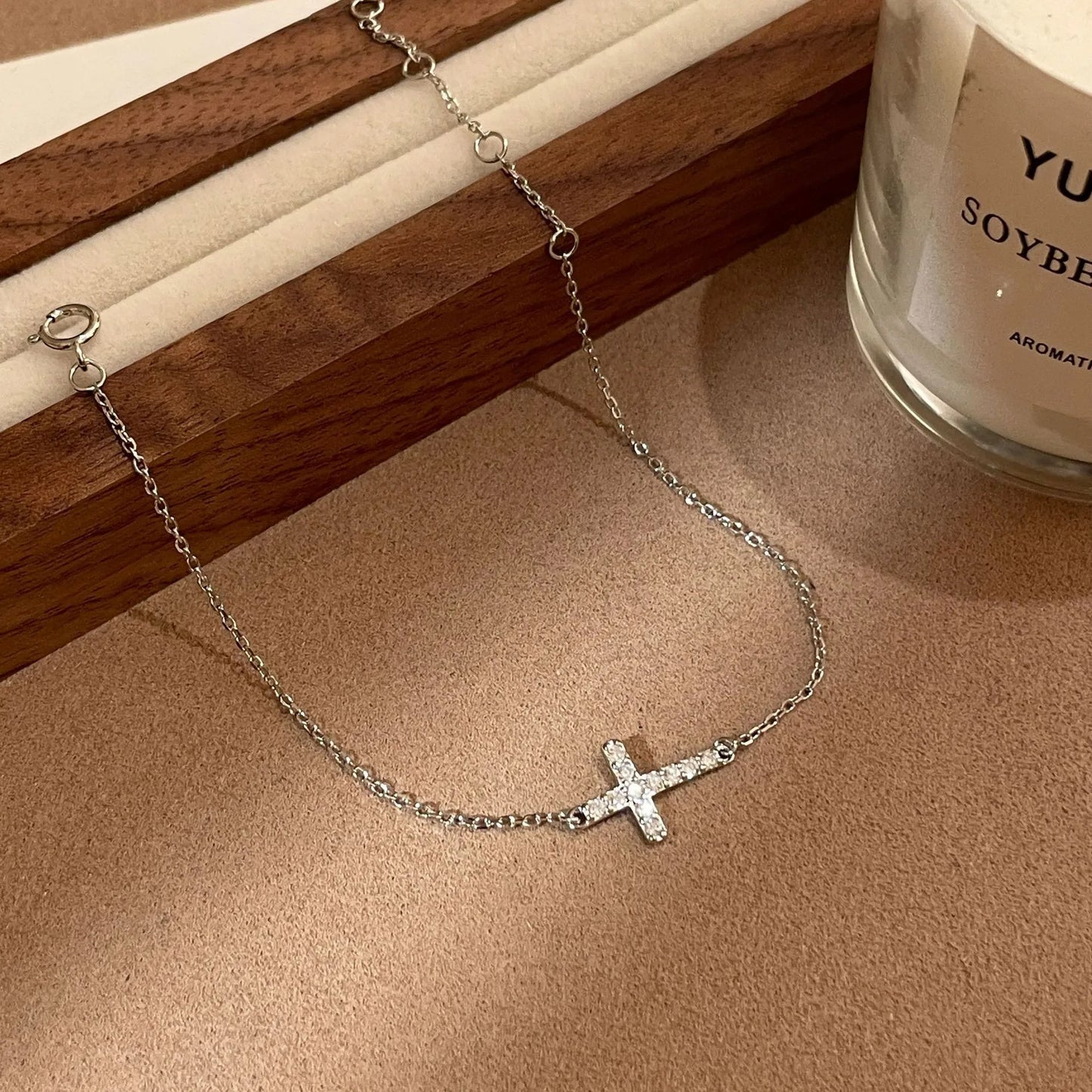 Pulsera Cruz Plata 925