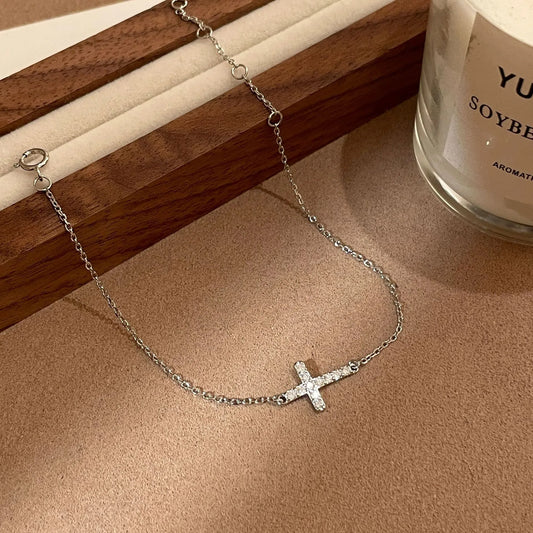 Pulsera Cruz Plata 925