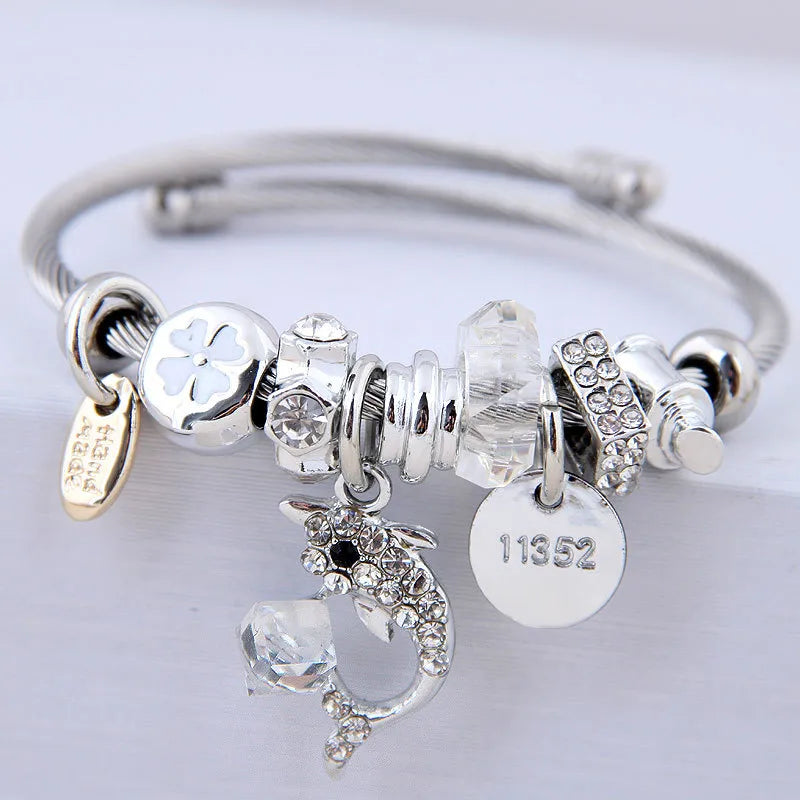 Pulsera Delfín Acero Inoxidable