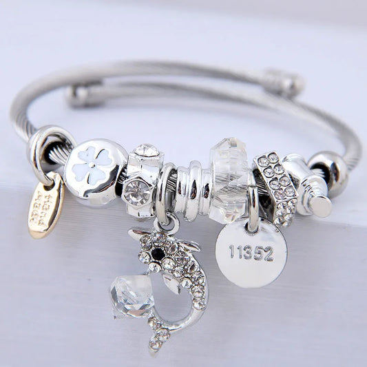 Pulsera Delfín Acero Inoxidable