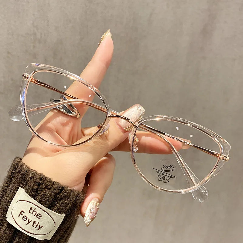Gafas Ojo Gato Transparente Anti-luz Azul