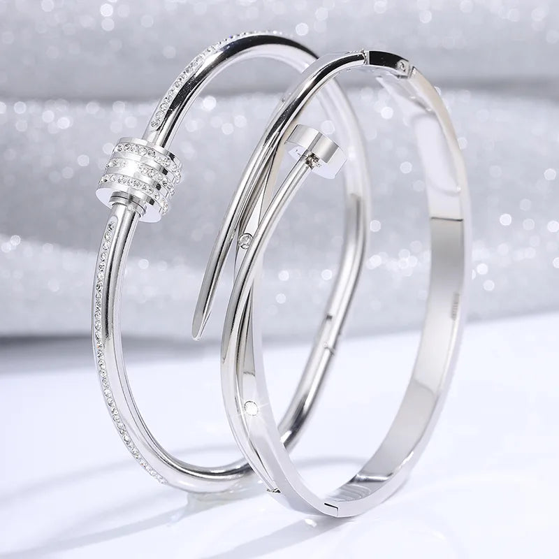 Set Pulseras Clavo Acero Inoxidable